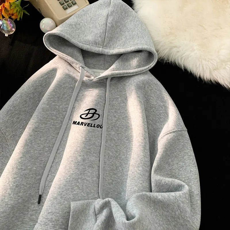 Korean Classic Loose Hooded