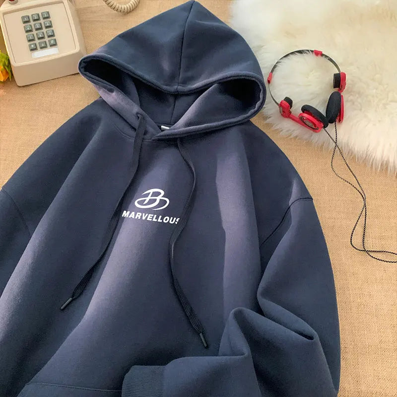 Korean Classic Loose Hooded