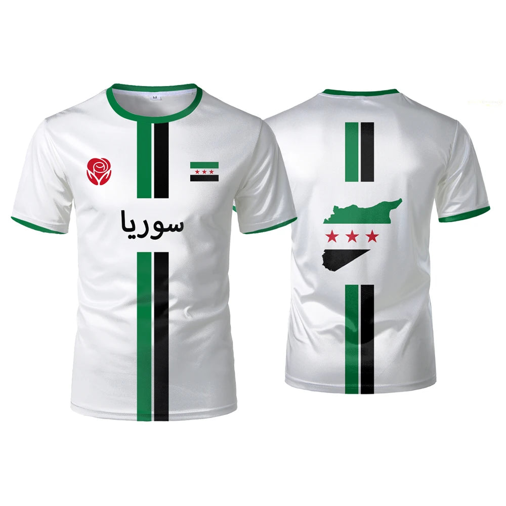 New Syria Football Jersey Men's Sports T-shirts