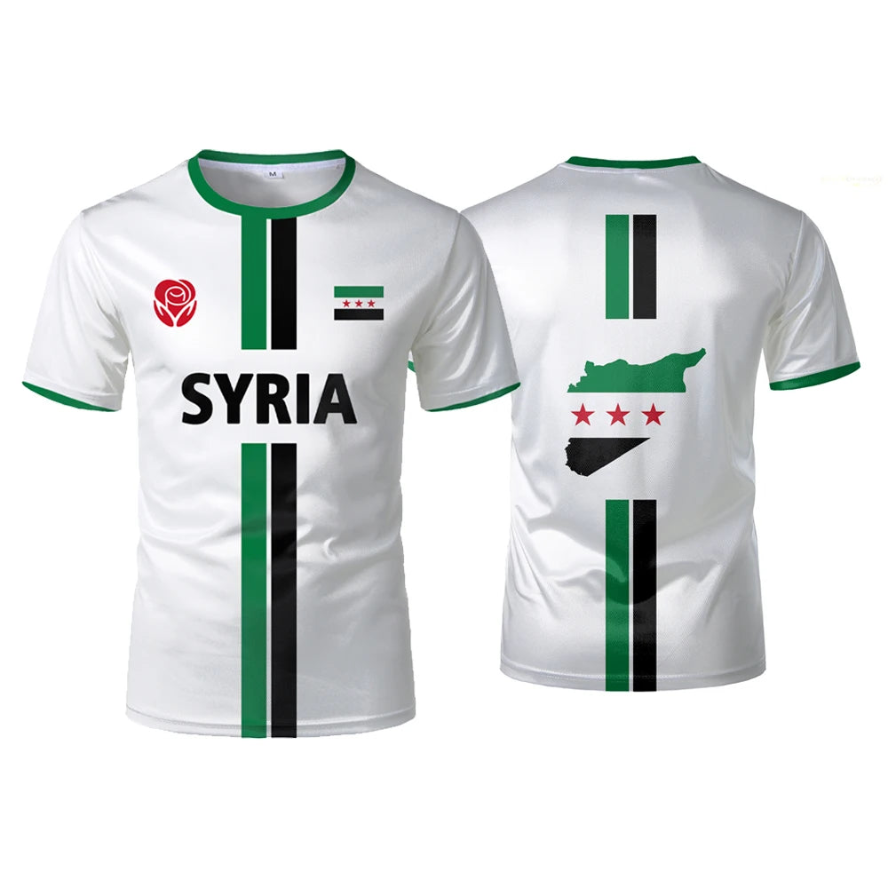 New Syria Football Jersey Men's Sports T-shirts