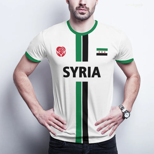 New Syria Football Jersey Men's Sports T-shirts