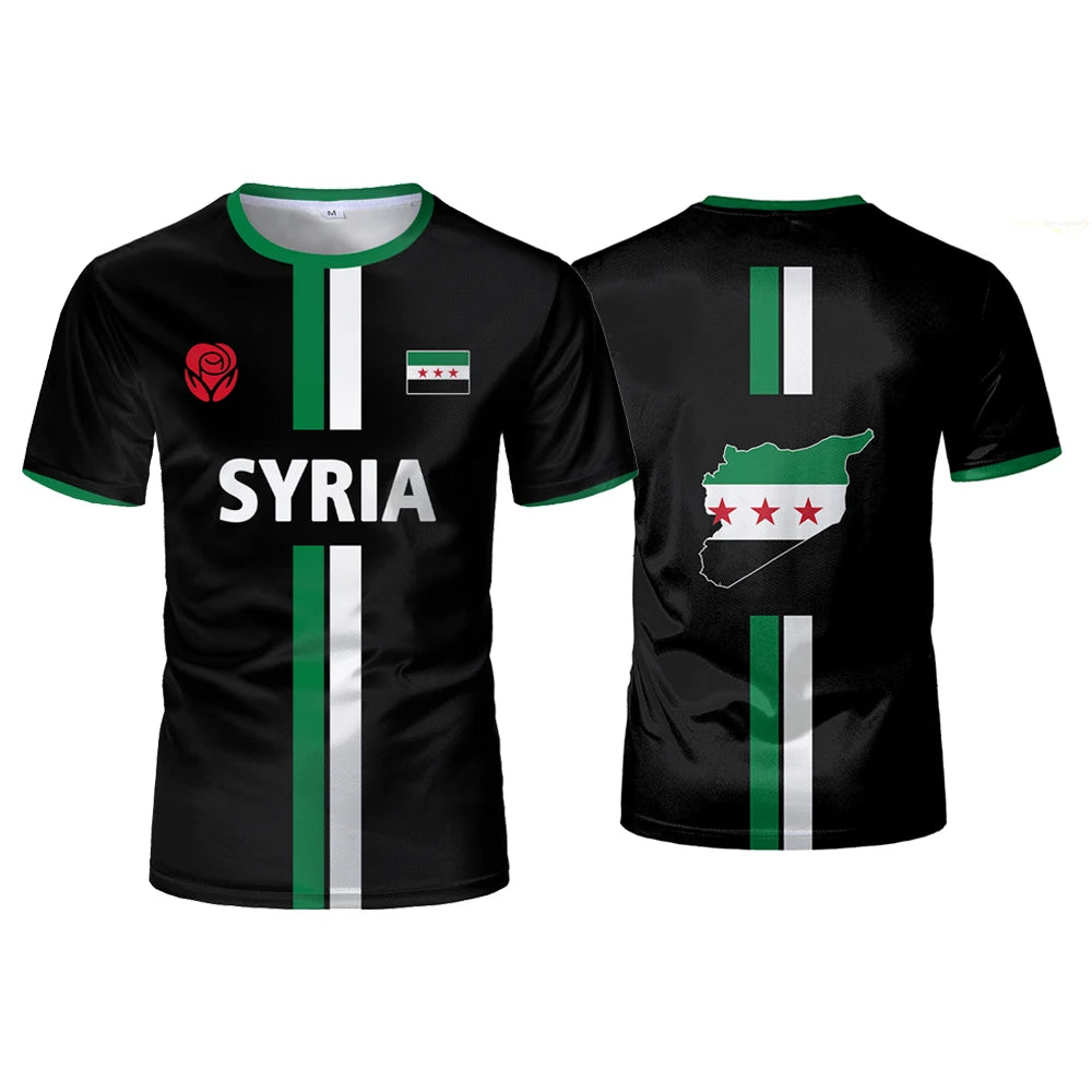 New Syria Football Jersey Men's Sports T-shirts