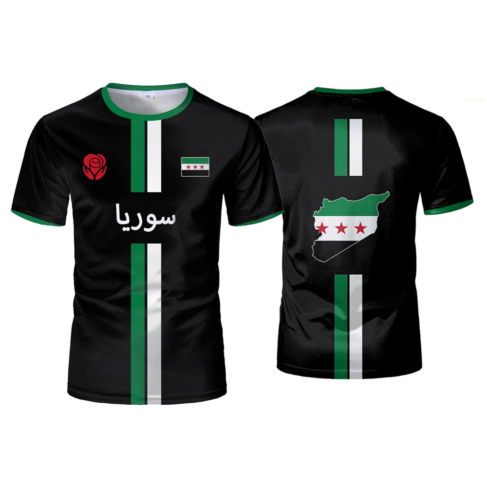 New Syria Football Jersey Men's Sports T-shirts